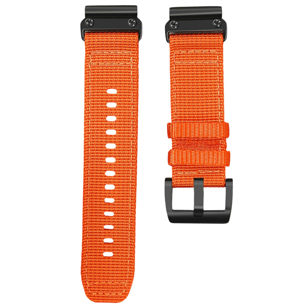 (Orange) For Huami Amazfit T-Rex Ultra 2 Canvas Watch Band Military Style Wrist Strap Orange 6914299066026