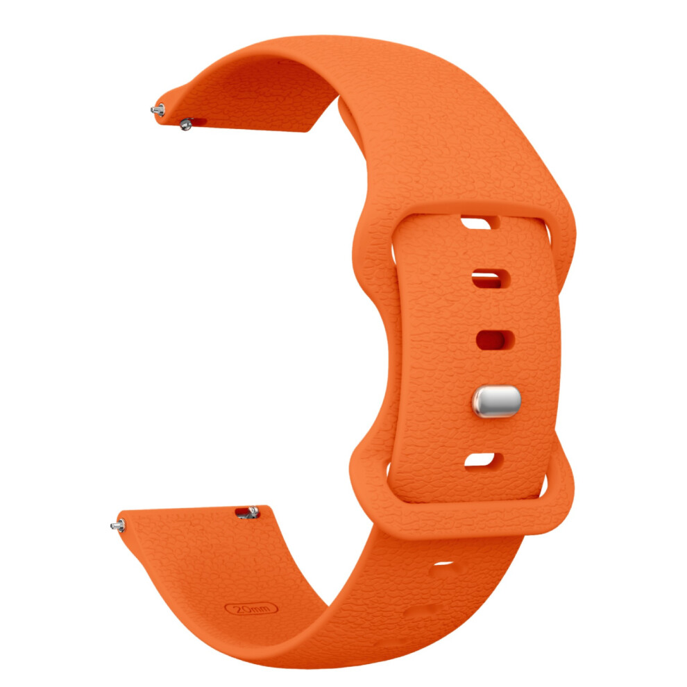 (Orange) 22Mm Silicone Watch Band For Huawei Watch Gt 6 46Mm / Gt 5 46Mm / Gt 5 Pro 46Mm Litchi Texture Strap Orange 6914299497639