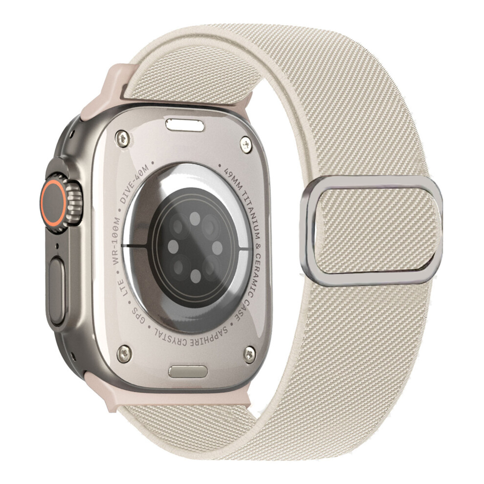 (Starlight) Textured Nylon Watch Band For Apple Watch Series 11 10 42Mm / 9 8 7 41Mm / Se3 Se2 Se 6 5 4 40Mm 6914293217882