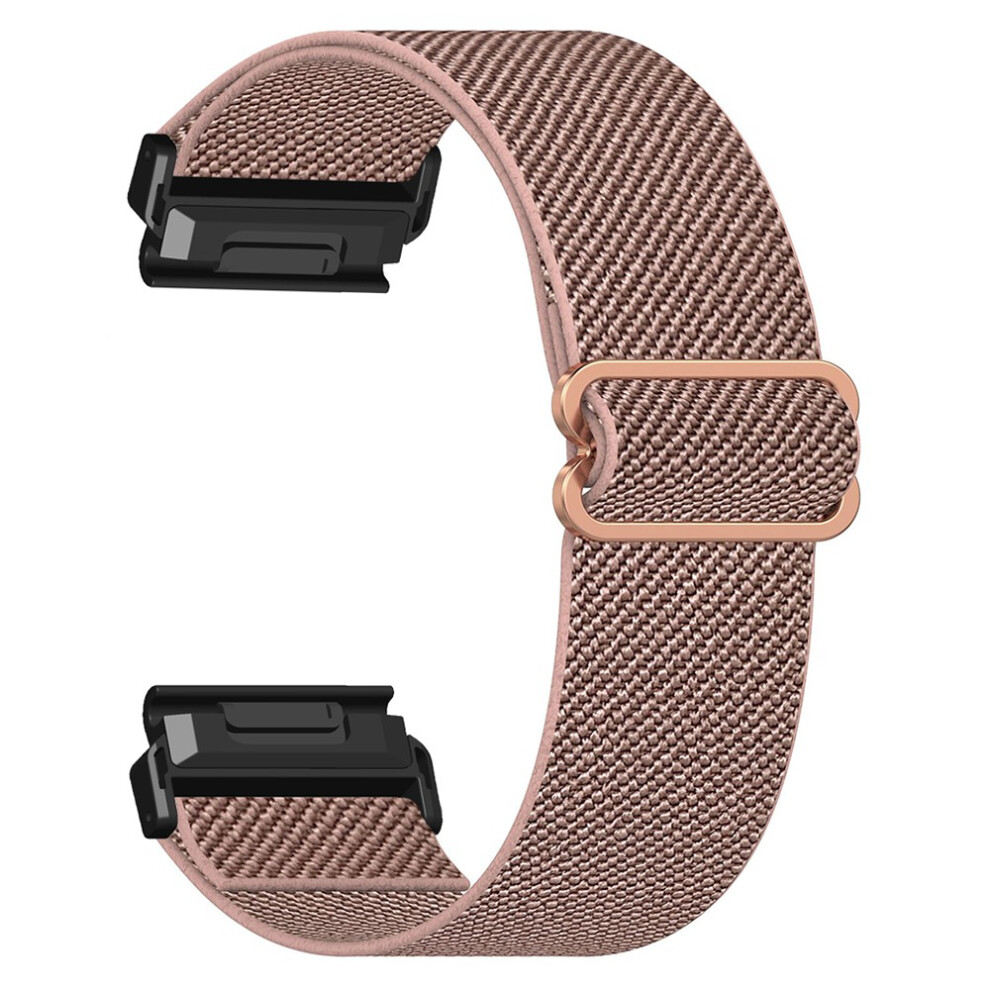 (Rose ) For Huami Amazfit T-Rex Ultra 2 26Mm Elastic Nylon Strap Butterfly Buckle Quick Release Watch Band Pink 6914293930842