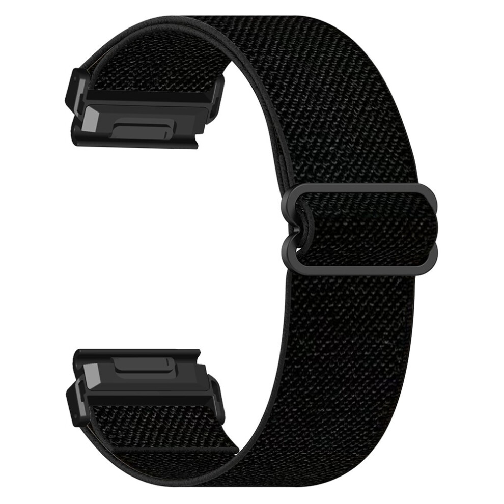 (Black) For Huami Amazfit T-Rex Ultra 2 26Mm Elastic Nylon Strap Butterfly Buckle Quick Release Watch Band Black 6914297518893