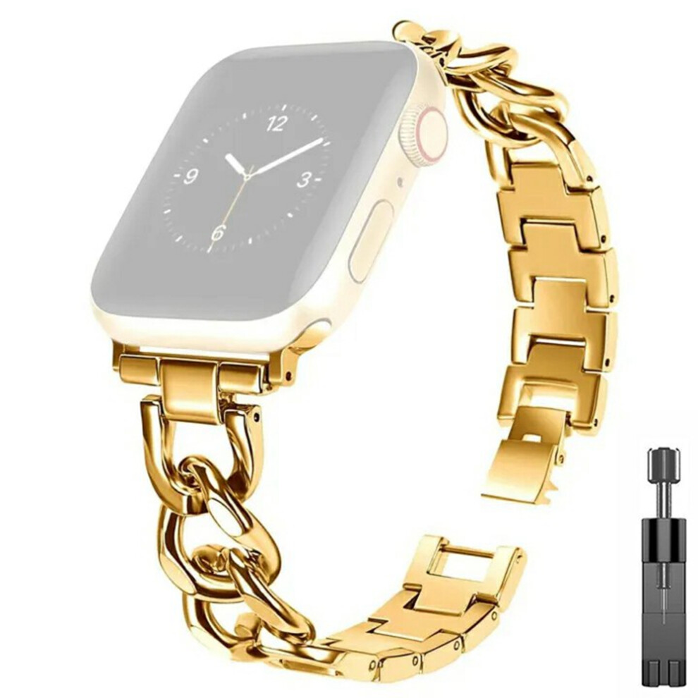 (Gold) Watch Band For Apple Watch Series 11 10 42Mm / 9 8 7 41Mm / Se3 Se2 Se 6 5 4 40Mm / 3 2 1 38Mm Gold 6914290719112