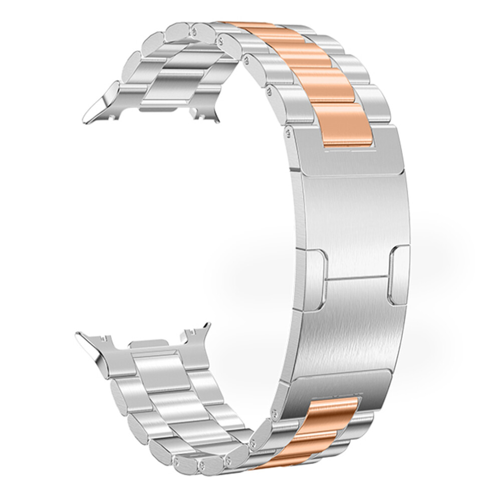 (Silver Rose Gold) Electroplated Stainless Steel Strap For Samsung Galaxy Watch8 44Mm / 40Mm / Watch8 Classic 46Mm Silver,Gold 6914297752327