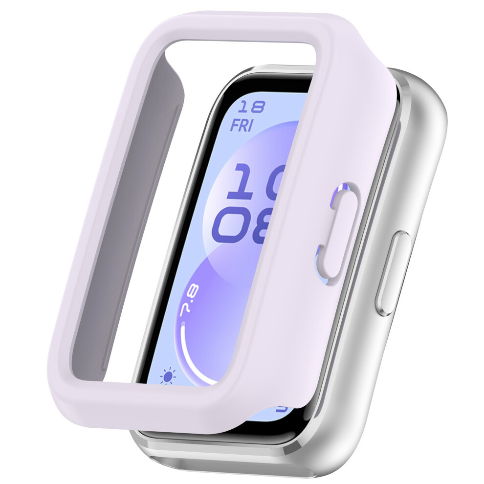 (Purple) For Huawei Band 11 Case Half-Wrapped Hollow Hard Pc Watch Cover Purple 6914297393476