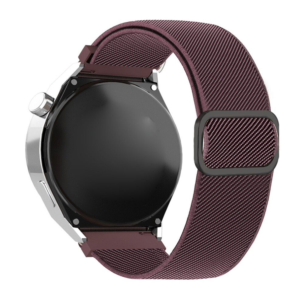 (Smoky ) 22Mm Textured Nylon Watch Band For Huawei Watch Gt 5 Pro / 5 / 4 46Mm / Watch 4 / Samsung Galaxy Watch3 45Mm / Huami Ama Purple 6914294078758
