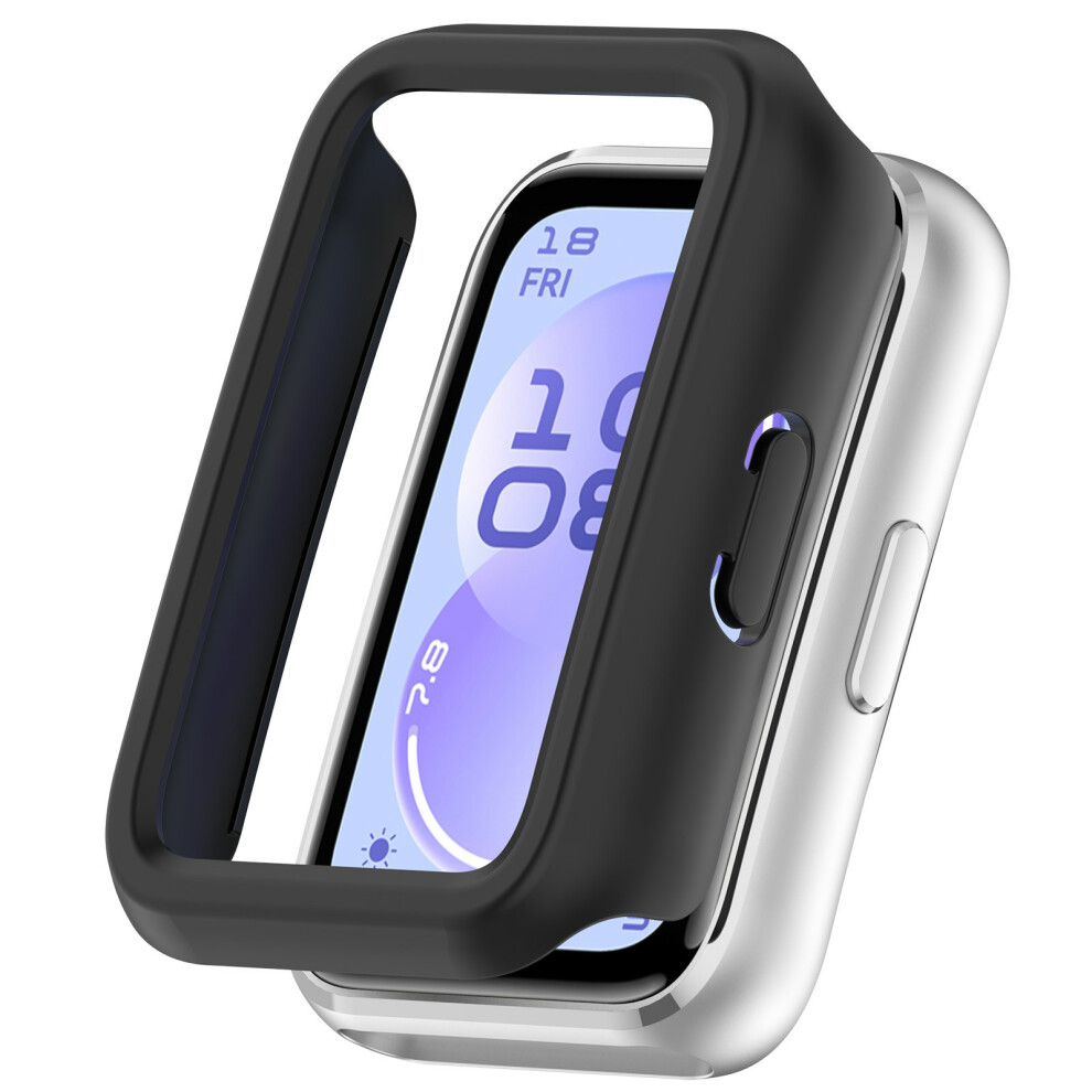(Black) For Huawei Band 11 Case Half-Wrapped Hollow Hard Pc Watch Cover Black 6914294035904
