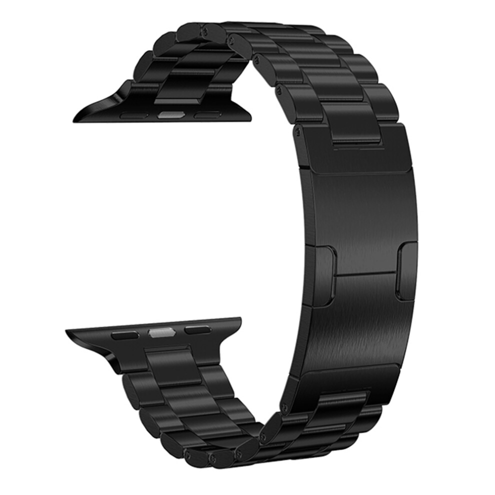 (Black) Electroplated Stainless Steel Strap For Apple Watch Series 11 10 42Mm / 9 8 7 41Mm / Se3 Se2 Se Black 6914292197154