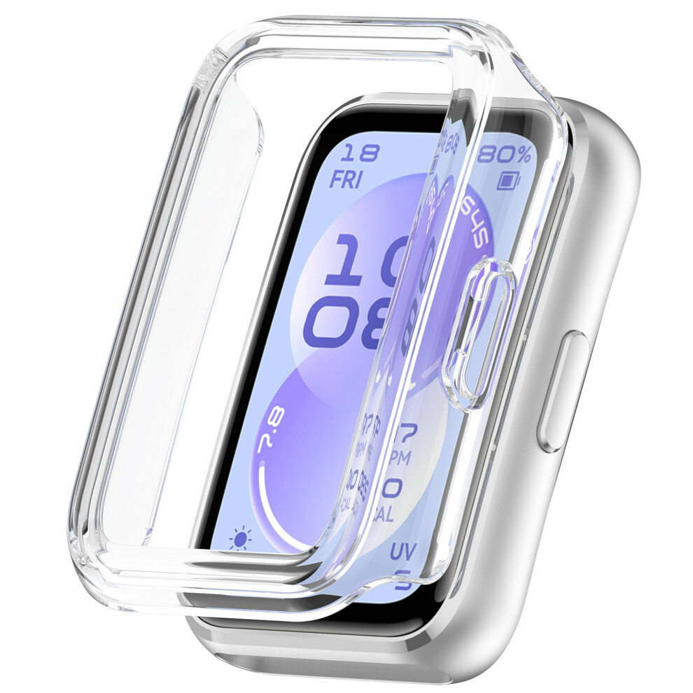 (Transparent) For Huawei Band 11 Case Half-Wrapped Hollow Hard Pc Watch Cover 6914291499020