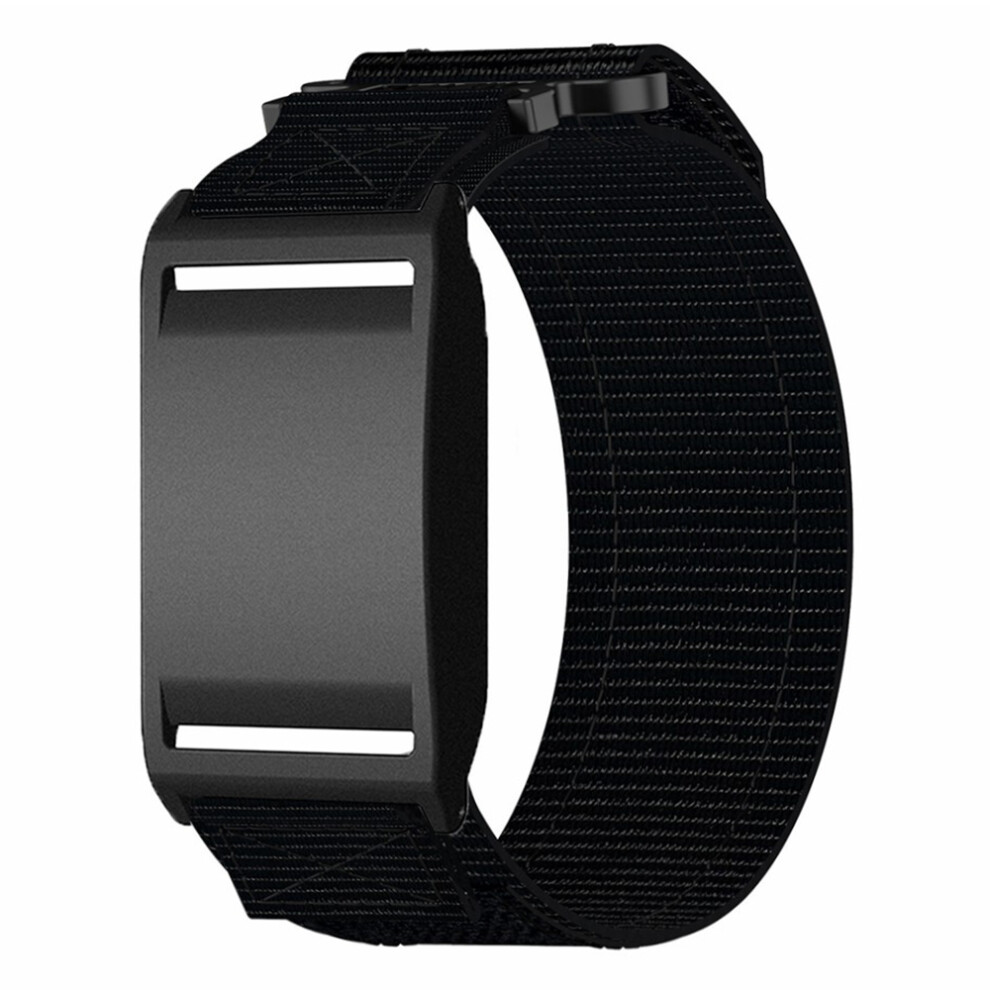 (Black) For Polar Loop Watch Band Nylon Magic Tape Strap With Protective Case Black 6914299336617