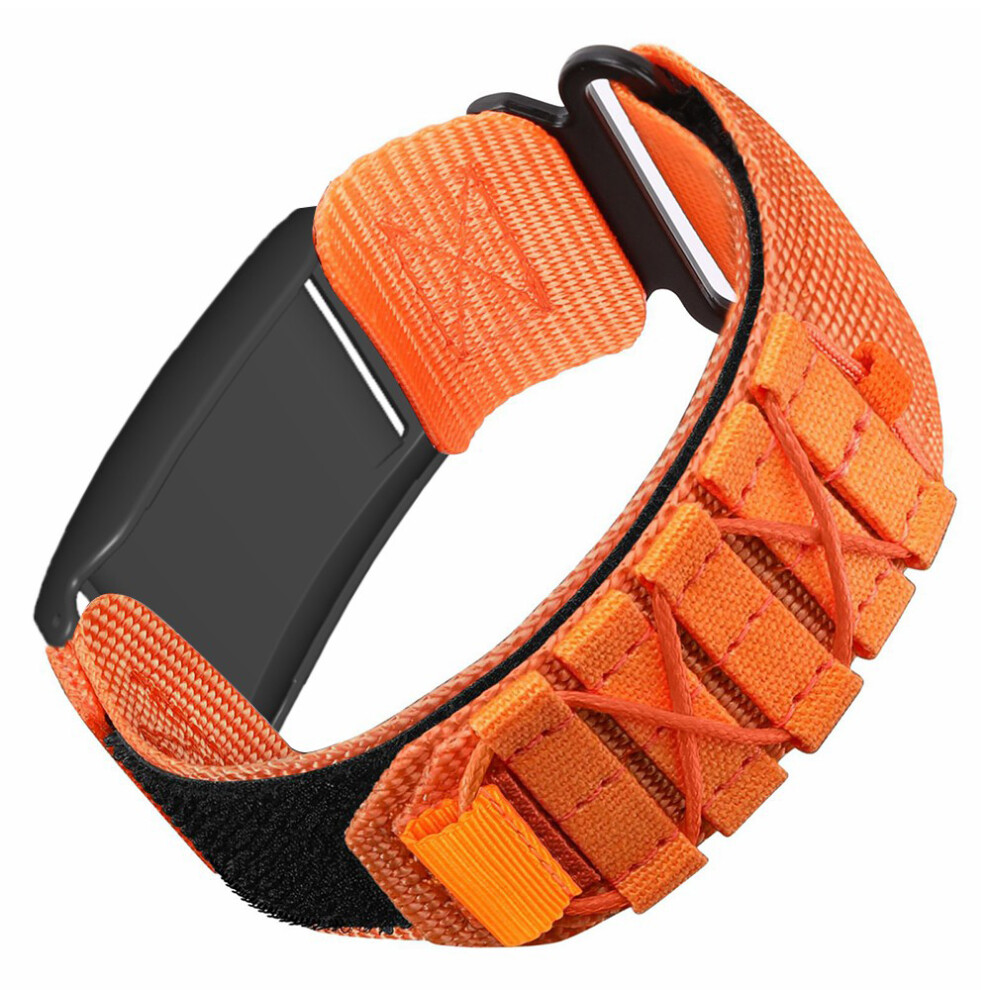 (Orange) For Polar Loop Breathable Nylon Wrist Strap Magic Tape Loop Watch Band With Protective Case Orange 6914297495187