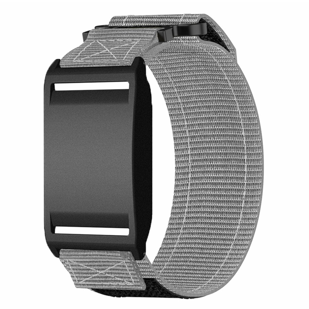 (Grey) For Polar Loop Watch Band Nylon Magic Tape Strap With Protective Case Grey 6914292938733