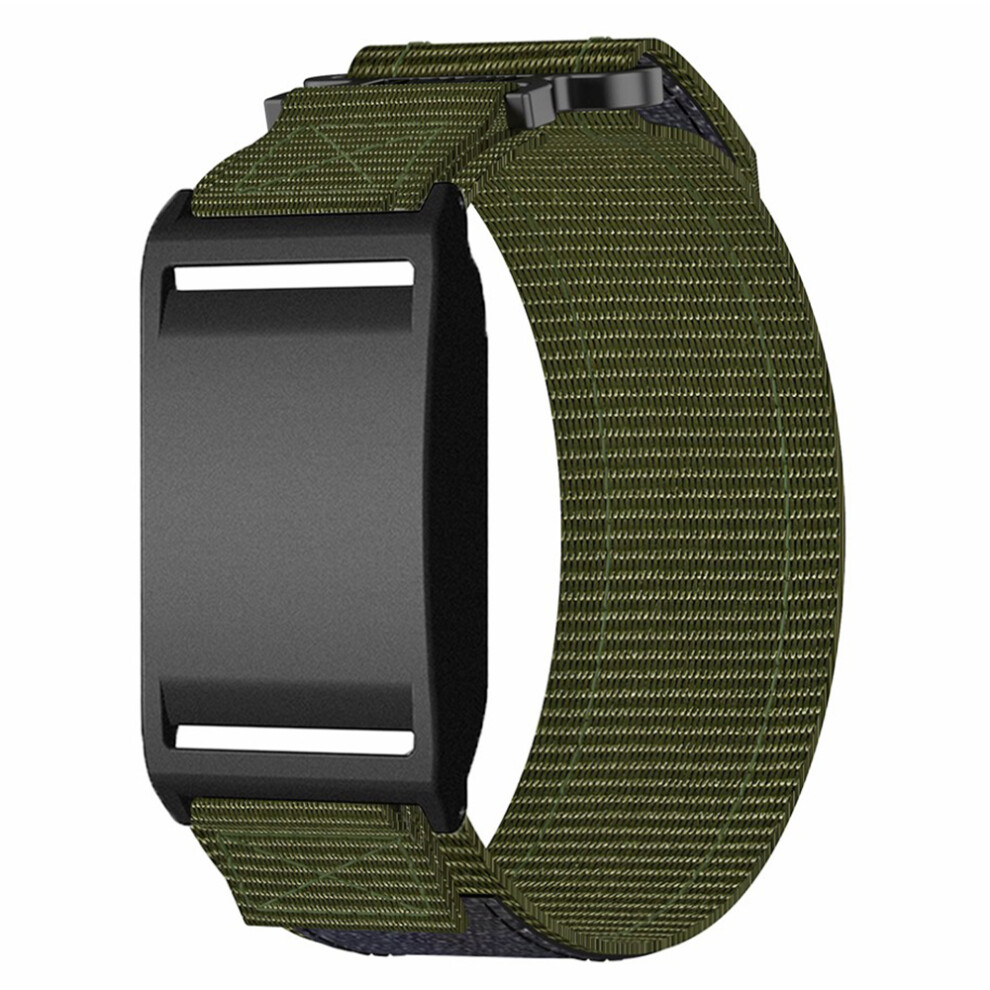 (Army ) For Polar Loop Watch Band Nylon Magic Tape Strap With Protective Case Green 6914295573344