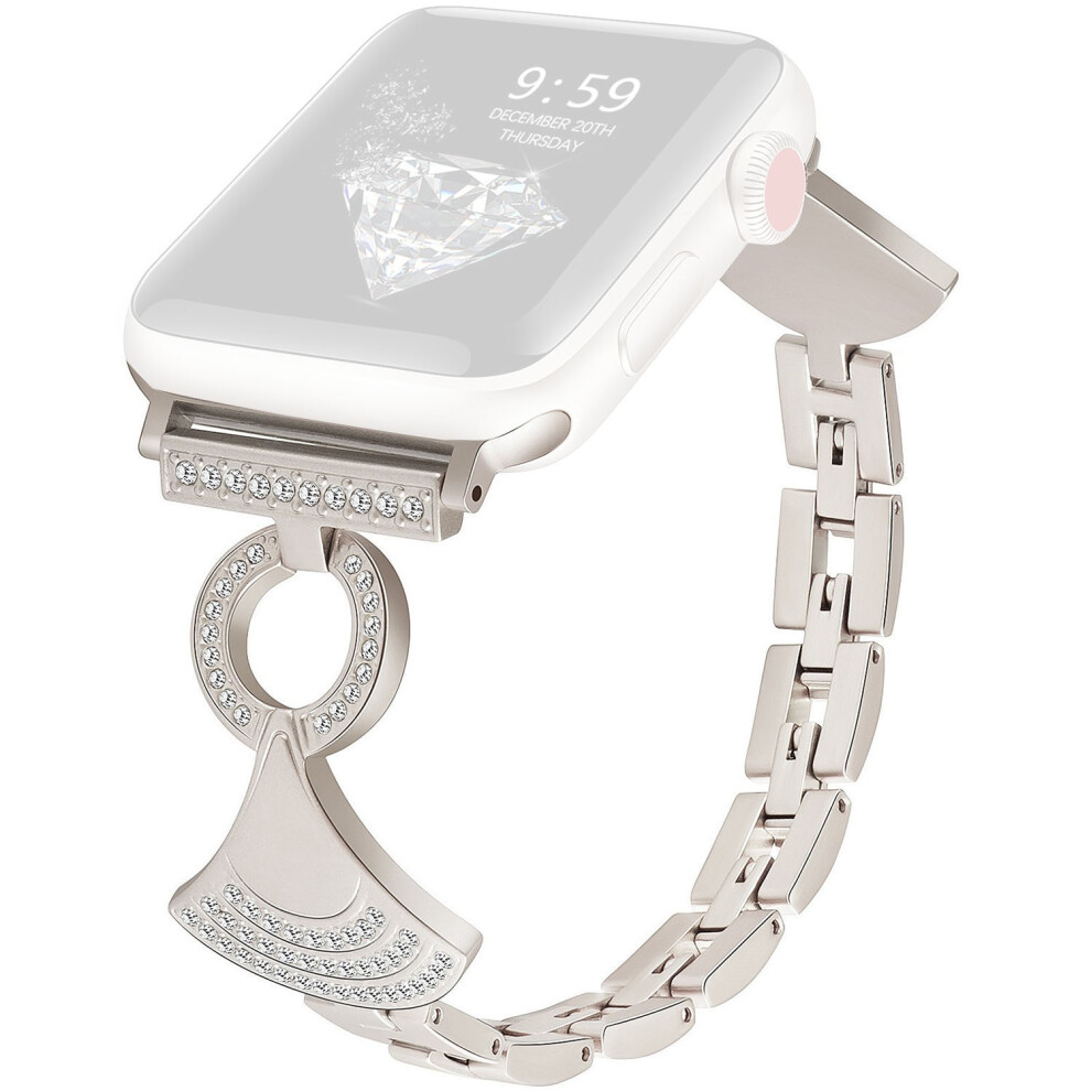 (Starlight) Stainless Strap For Apple Watch Series 11 10 42Mm / 9 8 7 41Mm / Se3 Se2 Se 6 5 4 40Mm / 3 2 1 38Mm 6914293067180