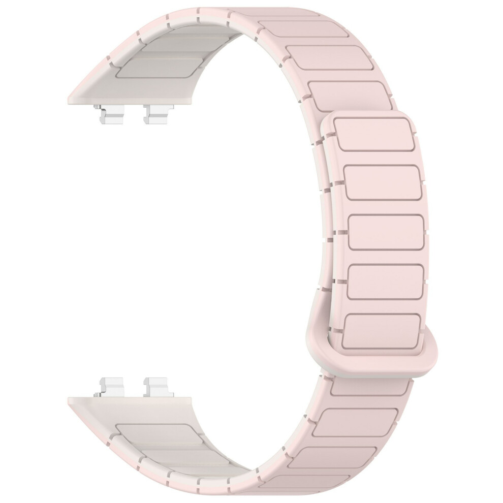 ( Starlight) Silicone Strap With Magnetic Clasp For Huawei Band 11 / 11 Nfc / 11 Pro / 11 Pro Nfc Sports Wa Pink 6914290051564