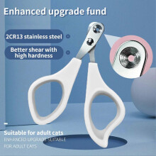 (white) Professional pet Nail Clippers Claw Trimmer Toe Cutter for Pet Cat Rabbit Sheep