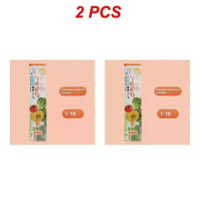 (Style C 2PCS) Reusable Zip Lock Bag Food Grade Transparent Storage Bag With Zipper Sealing Plastic Container Travel Freezer Camping Kitchen