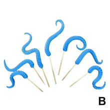 (Blue 7pcs) Octopus Tentacle Stakes, Plant Stakes, Decorative Garden Stakes for Plant