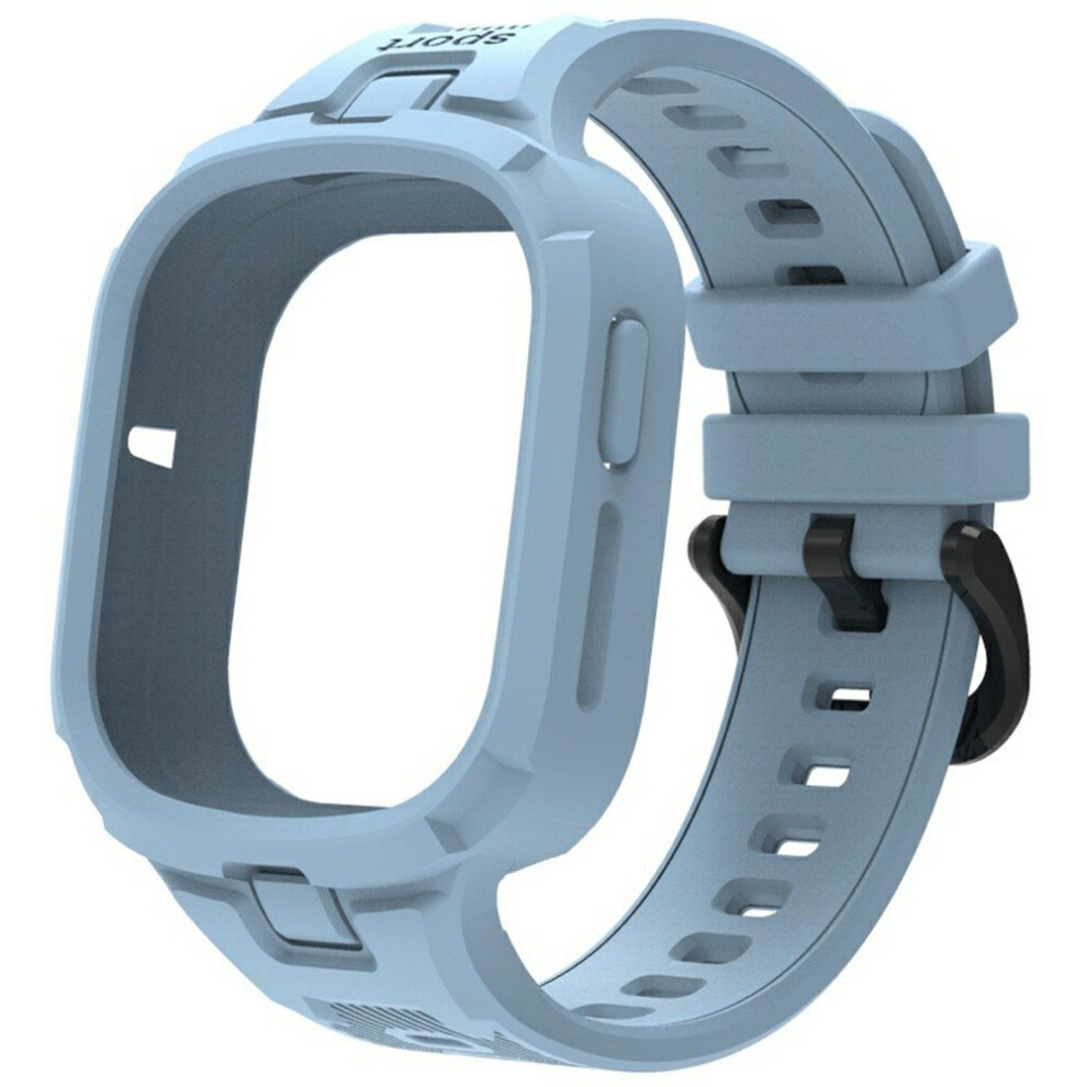 (Sky ) For Honor Watch 4 Tpu Band Sport Style Watch Strap With Protective Case Blue 6914294402379