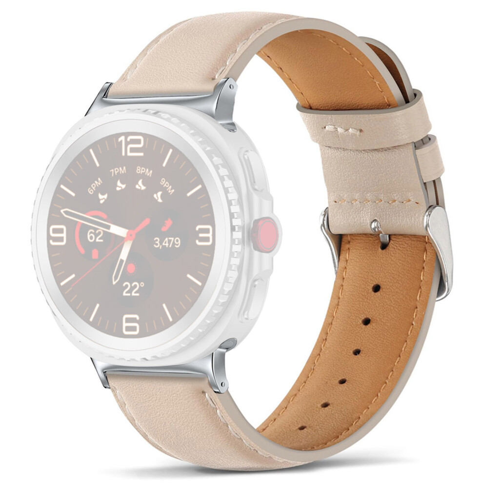 ( Brown) Leather Watch Band For Samsung Galaxy Watch8 Classic 46Mm / Watch8 44Mm / 40Mm Wrist Strap With Light/Brown 6914296735864