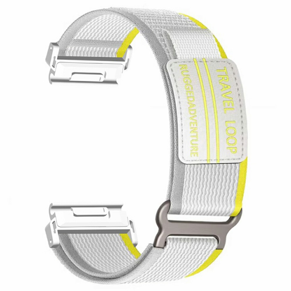 (Yellow / Grey) For Huami Amazfit T-Rex Ultra 2 26Mm Nylon Strap Magic Tape Watch Band With Metal Buckle Yellow,Grey 6914294527843