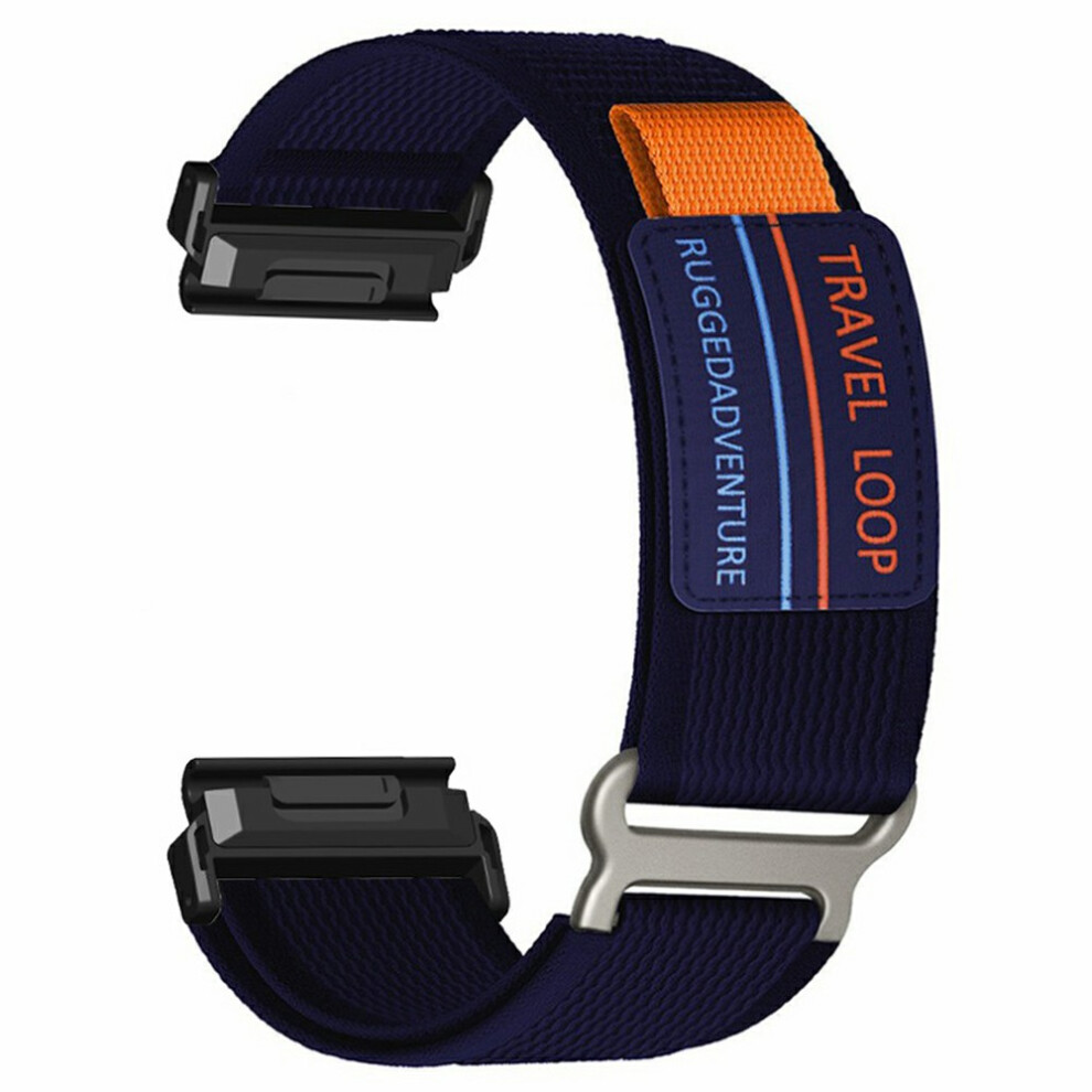 (Midnight ) For Huami Amazfit T-Rex Ultra 2 26Mm Nylon Strap Magic Tape Watch Band With Metal Buckle Blue 6914292153723