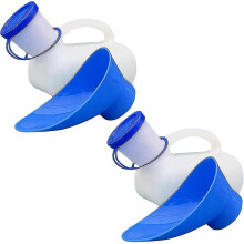 2pcs Plastic Unisex Portable Mobile Urinal Toilet Aid Bottle Outdoor Camping Car Journey Travel Kit Male Female Urine Bottle