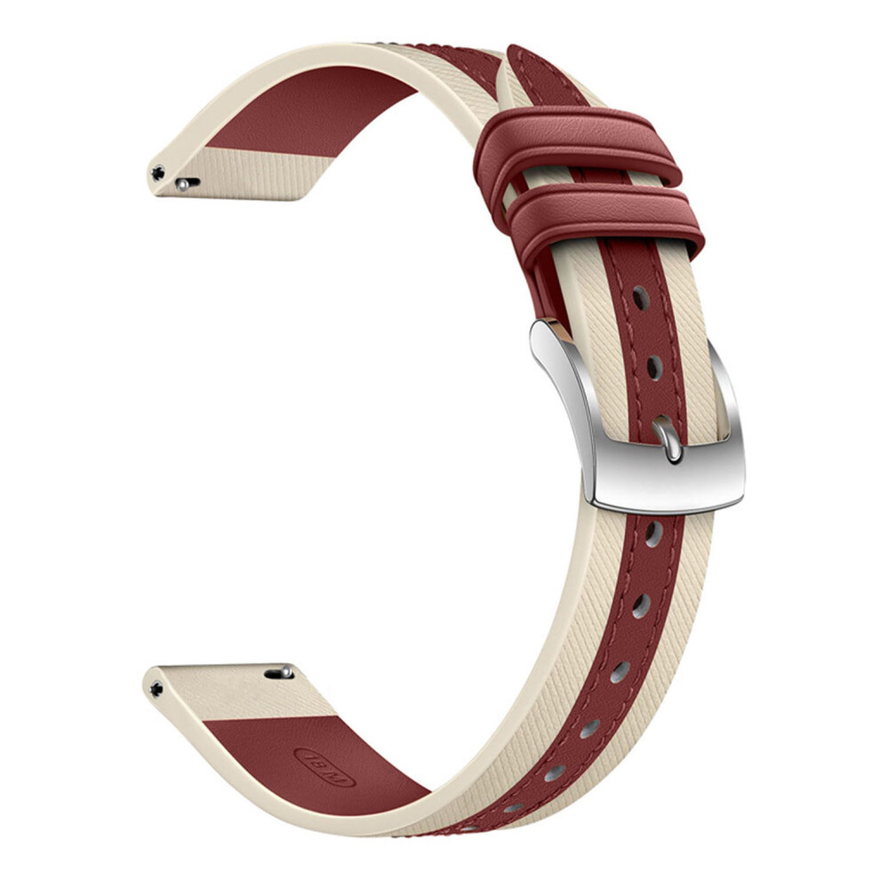 (Red) Watch Strap For Xiaomi Smart Band 10 / 9 / 8 Genuine Cow Leather Replacement Watchband Red 6914291053482
