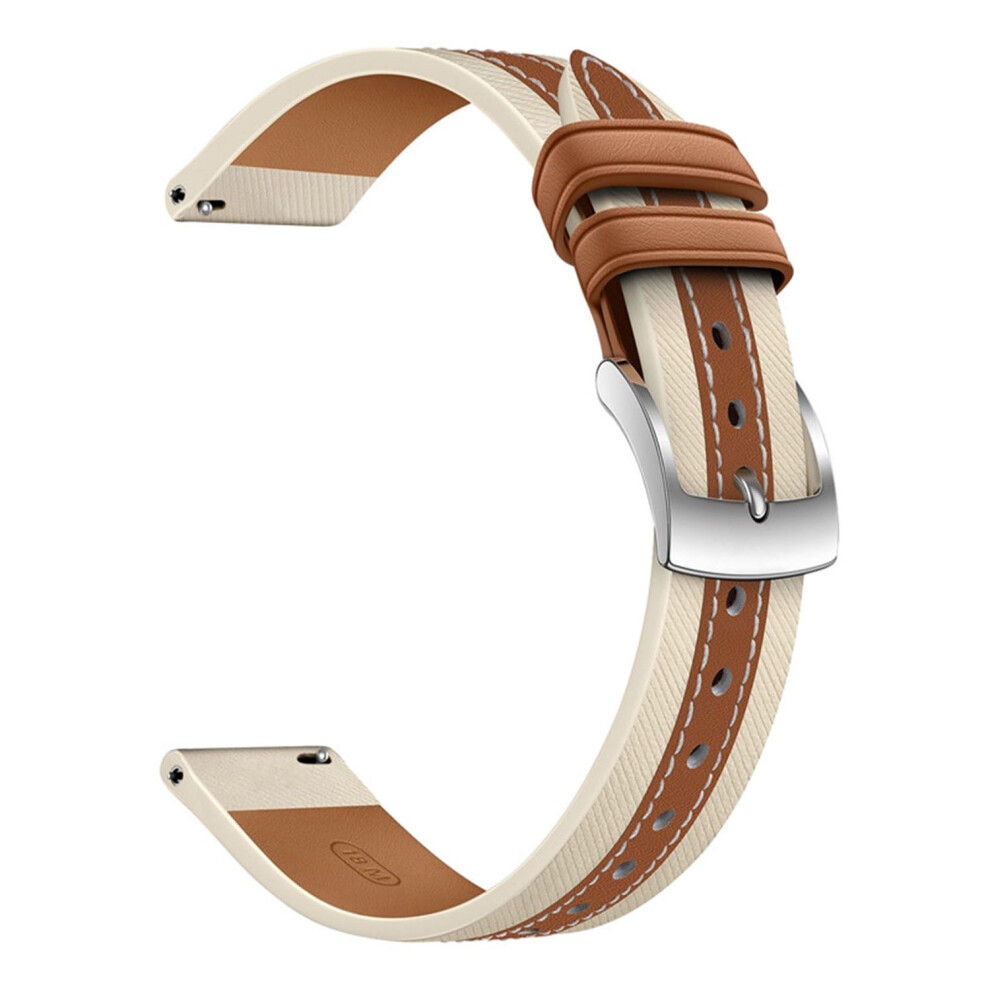(Brown) Watch Strap For Xiaomi Smart Band 10 / 9 / 8 Genuine Cow Leather Replacement Watchband Brown 6914294380110