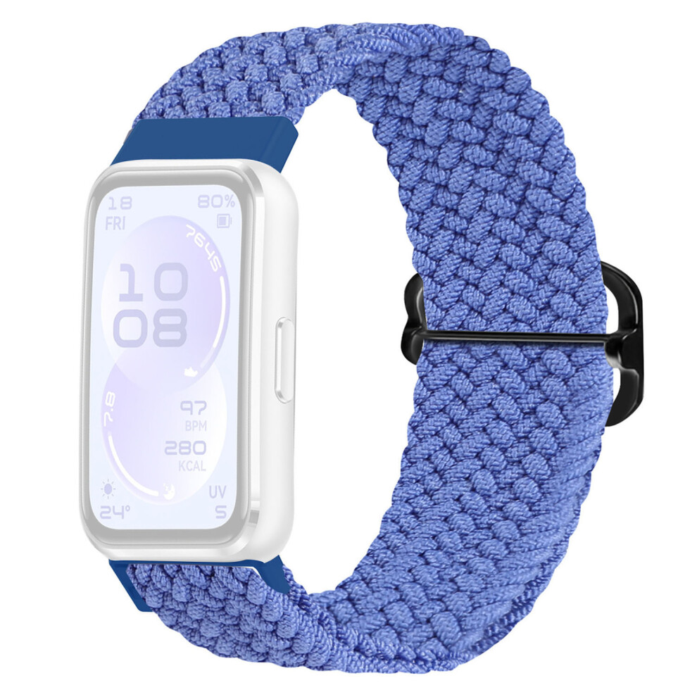 (Blue) Nylon Strap For Huawei Band 11 Pro Nfc / 11 Nfc / 11 Pro / 11 Woven Sport Band With Adjustable Buckl Blue 6914298475614