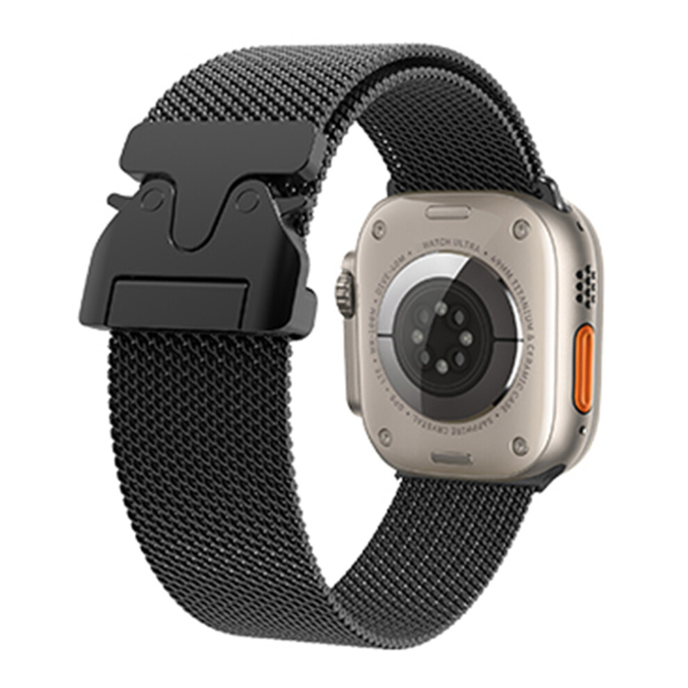 (Black) W136 Milanese Band For Apple Watch Series 11 10 42Mm / 9 8 7 41Mm / Se3 Se2 Se 6 5 4 40Mm / 3 2 1 38Mm Stainless S Black 6914290402427