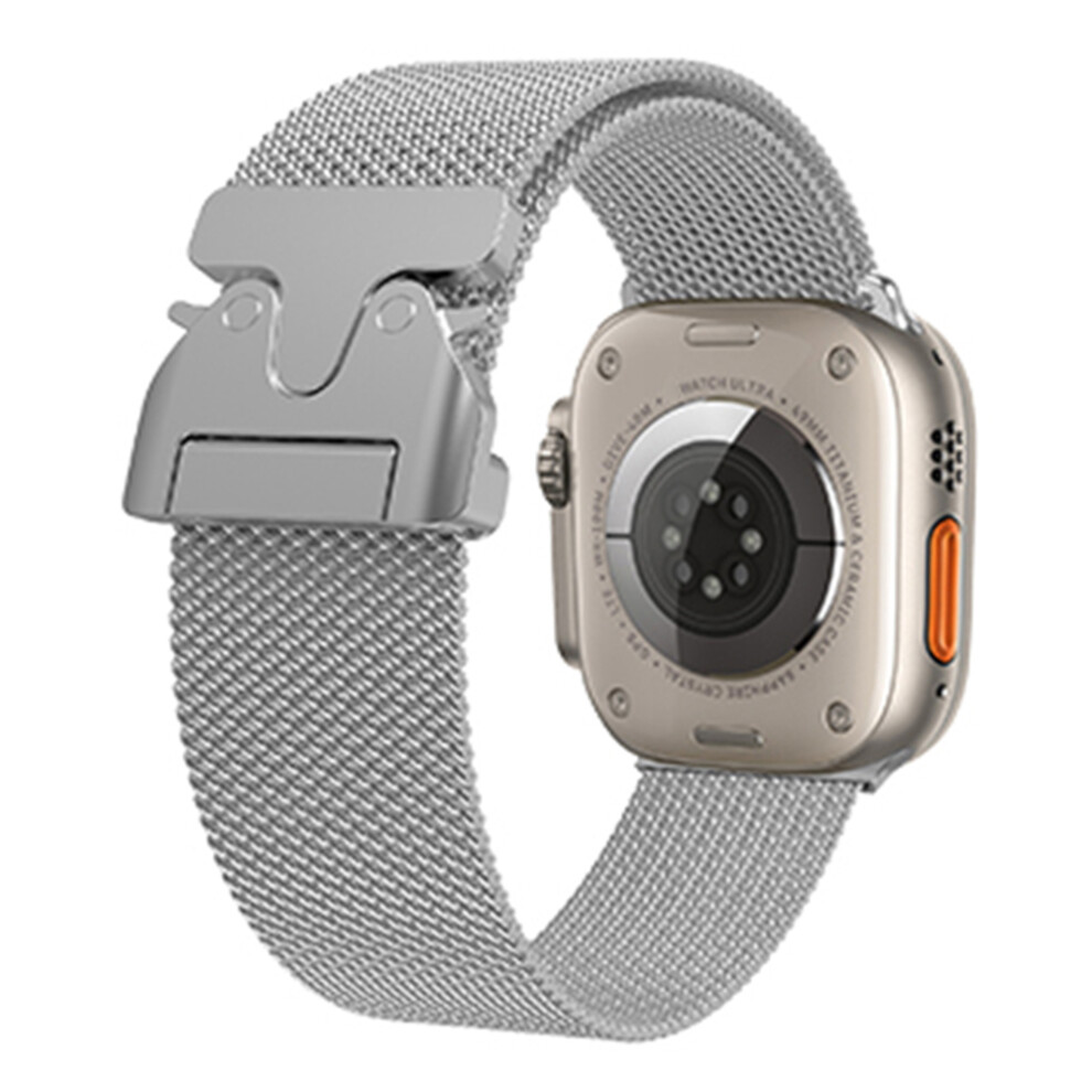(Silver) W136 Milanese Band For Apple Watch Series 11 10 42Mm / 9 8 7 41Mm / Se3 Se2 Se 6 5 4 40Mm / 3 2 1 38Mm Stainless S Silver 6914299535690