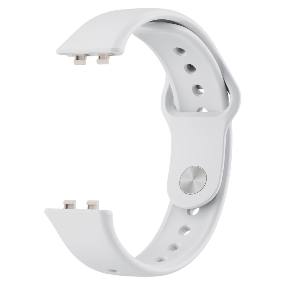(White) Silicone Strap For Huawei Band 11 / 11 Pro / 11 Nfc / 11 Pro Nfc Glossy Sports Watch Band White 6914295087087