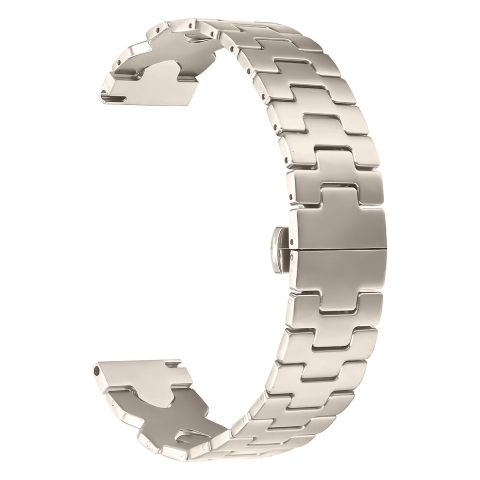 (Starlight) For Huami Amazfit Active Max Watch Strap X Shape Link Stainless Steel Butterfly Clasp Wrist Band 6914298290538