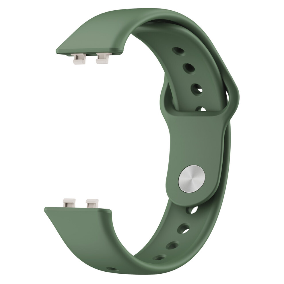 (Green) Silicone Strap For Huawei Band 11 / 11 Pro / 11 Nfc / 11 Pro Nfc Glossy Sports Watch Band Green 6914292146961