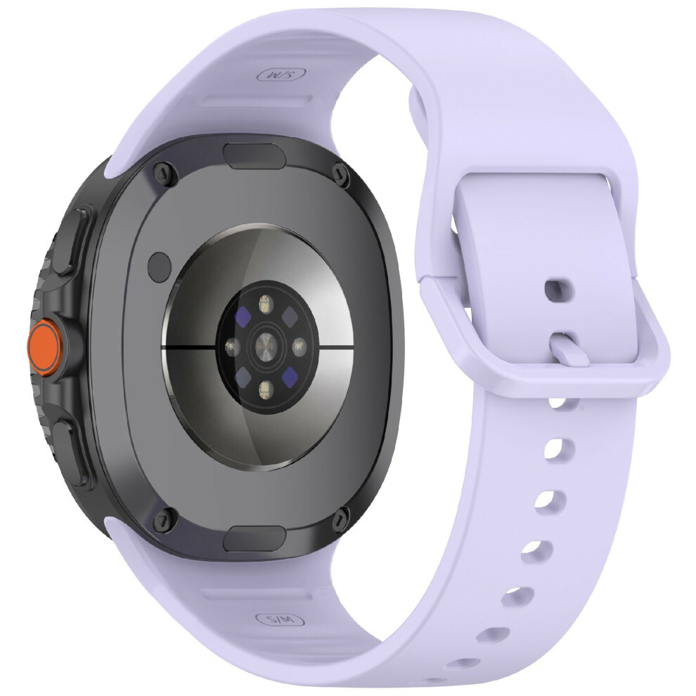 (Purple) Glossy Silicone Strap For Samsung Galaxy Watch8 44Mm / 40Mm / Watch8 Classic 46Mm Sports Watch Band Purple 6914291553807
