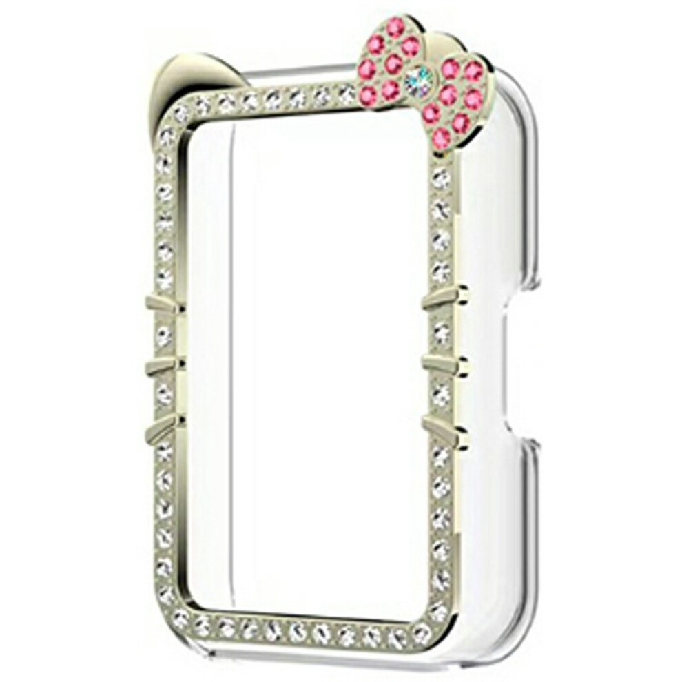 (Starlight) For Huawei Band 11 Pro Watch Case Cute Kitty Cat Rhinestone Decor Hard Pc Frame Hollow Cover 6914295345125
