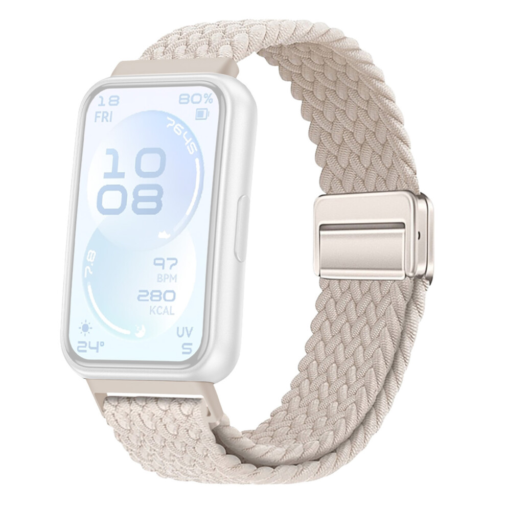 (Starlight) Elastic Woven Nylon Strap For Huawei Band 11 / 11 Pro Watch Band Adjustable With Magnetic Clasp 6914296386837