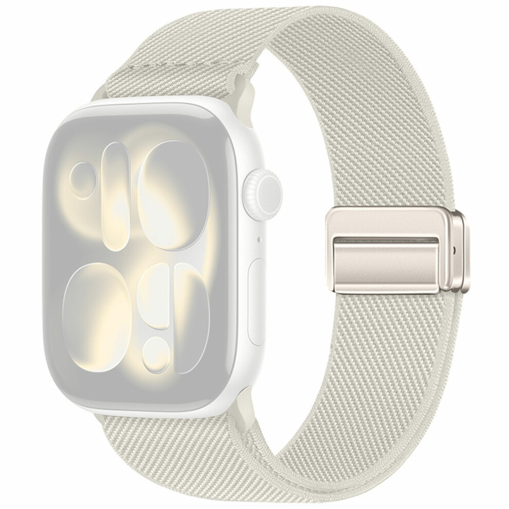 (Starlight) Dual Magnetic Buckle Strap For Apple Watch Series 11 10 42Mm / 9 8 7 41Mm / Se3 Se2 Se 6 5 4 40Mm / 6914298740392