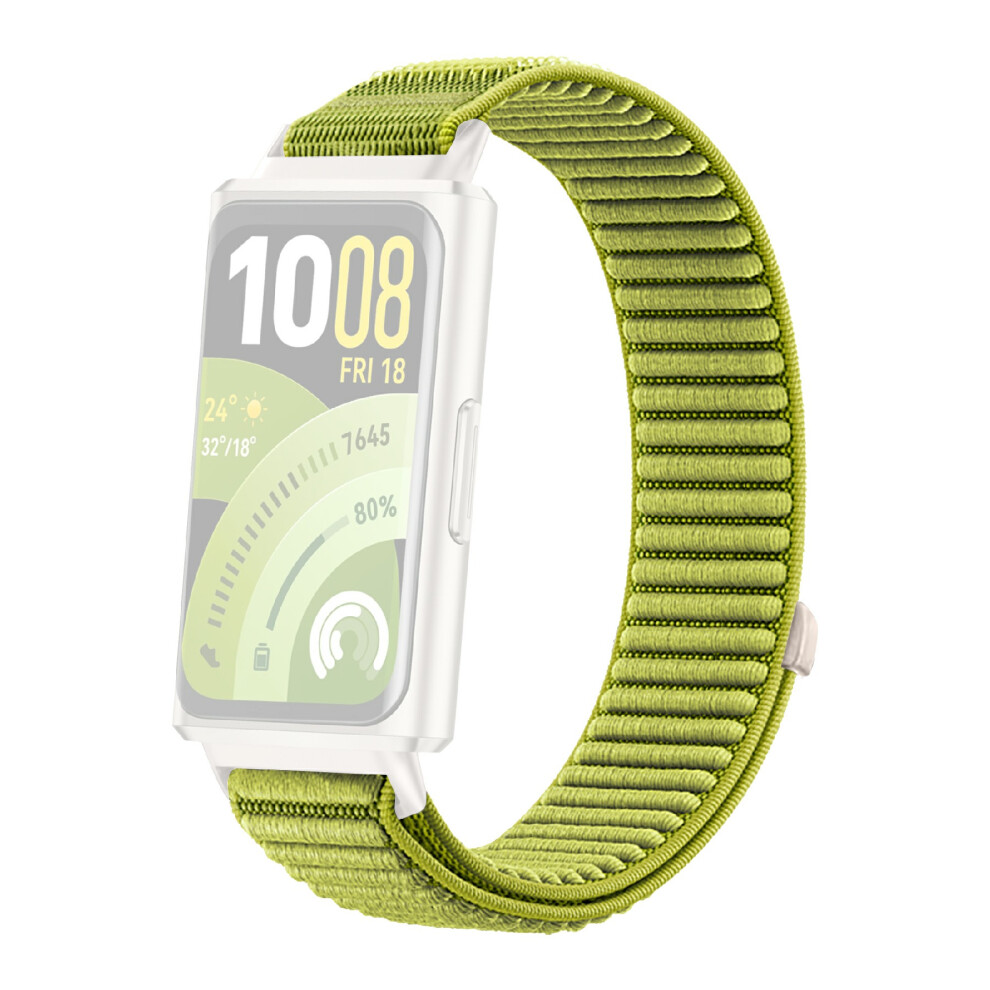 (Green) Woven Nylon Strap For Huawei Band 11 Pro / 11 Magic Tape Watch Band Replacement Wristband Green 6914296678727