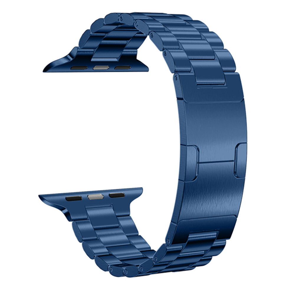 (Blue) Electroplated Stainless Steel Strap For Apple Watch Series 11 10 42Mm / 9 8 7 41Mm / Se3 Se2 Se Blue 6914298113462