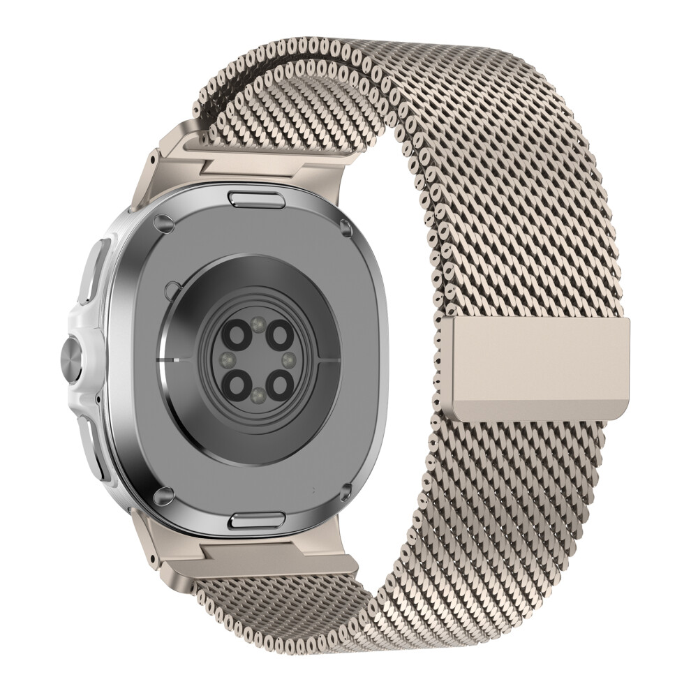 (Titanium) Strap For Samsung Galaxy Watch8 Classic 46Mm / Watch8 44Mm / 40Mm Stainless Steel Milanese Magnetic Band Adjustable Wris 6914294012394