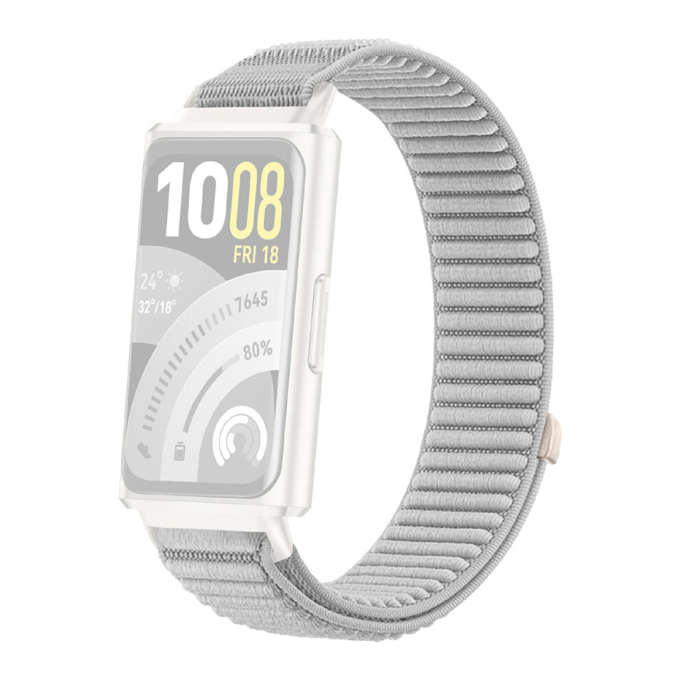 (Grey) Woven Nylon Strap For Huawei Band 11 Pro / 11 Magic Tape Watch Band Replacement Wristband Grey 6914295199346