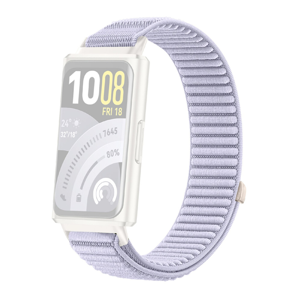 (Purple) Woven Nylon Strap For Huawei Band 11 Pro / 11 Magic Tape Watch Band Replacement Wristband Purple 6914293244703