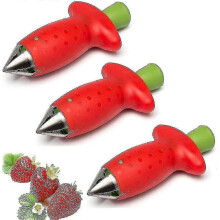 3 Pcs Fruit Corer Remover - Strawberry And Tomato Stem Remover - Strawberry Remover - Tool for Removing Stem Fruits And Vegetables - Dian
