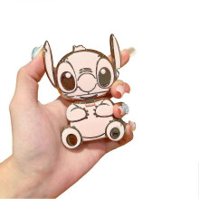 (Pink) Effective Cartoon Classic Grade Stand Use Lightweight For Daily Mirror Holder Doll With Phone Fashionable Top A and