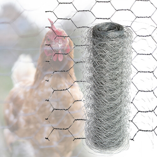 Chicken Wire Mesh Fencing Galvanised  (22g) 2
