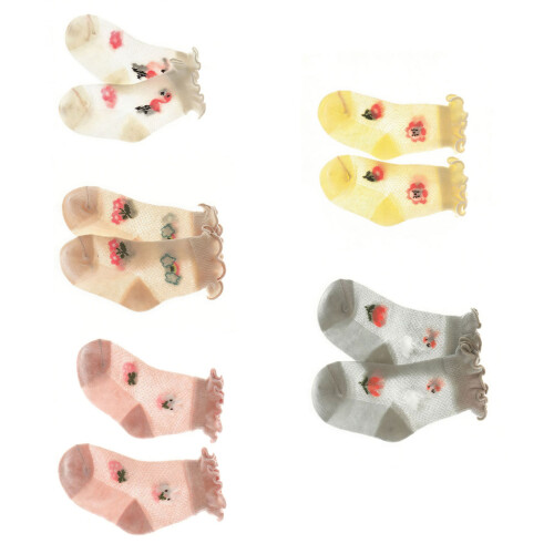 Thin Cotton Soft Breathable Socks for Comfort-Color random M