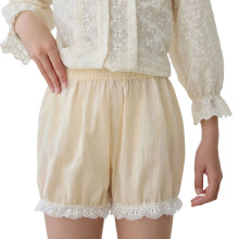 Active Girls Cotton Safety Shorts Not Glance-apricot 150cm