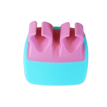 Ergonomic Peeler for Fruits Vegetables Stainless-blue rose red