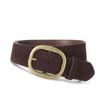 PU Sueded Belt Sash for Women Trousers Dress Wrinkle- Coffee